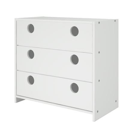 Facelift First PD-780B-TW 3 Drawer Chest In White FA917490